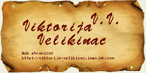Viktorija Velikinac vizit kartica